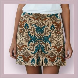 Nanette Lepore Pleated Front Mini Skirt